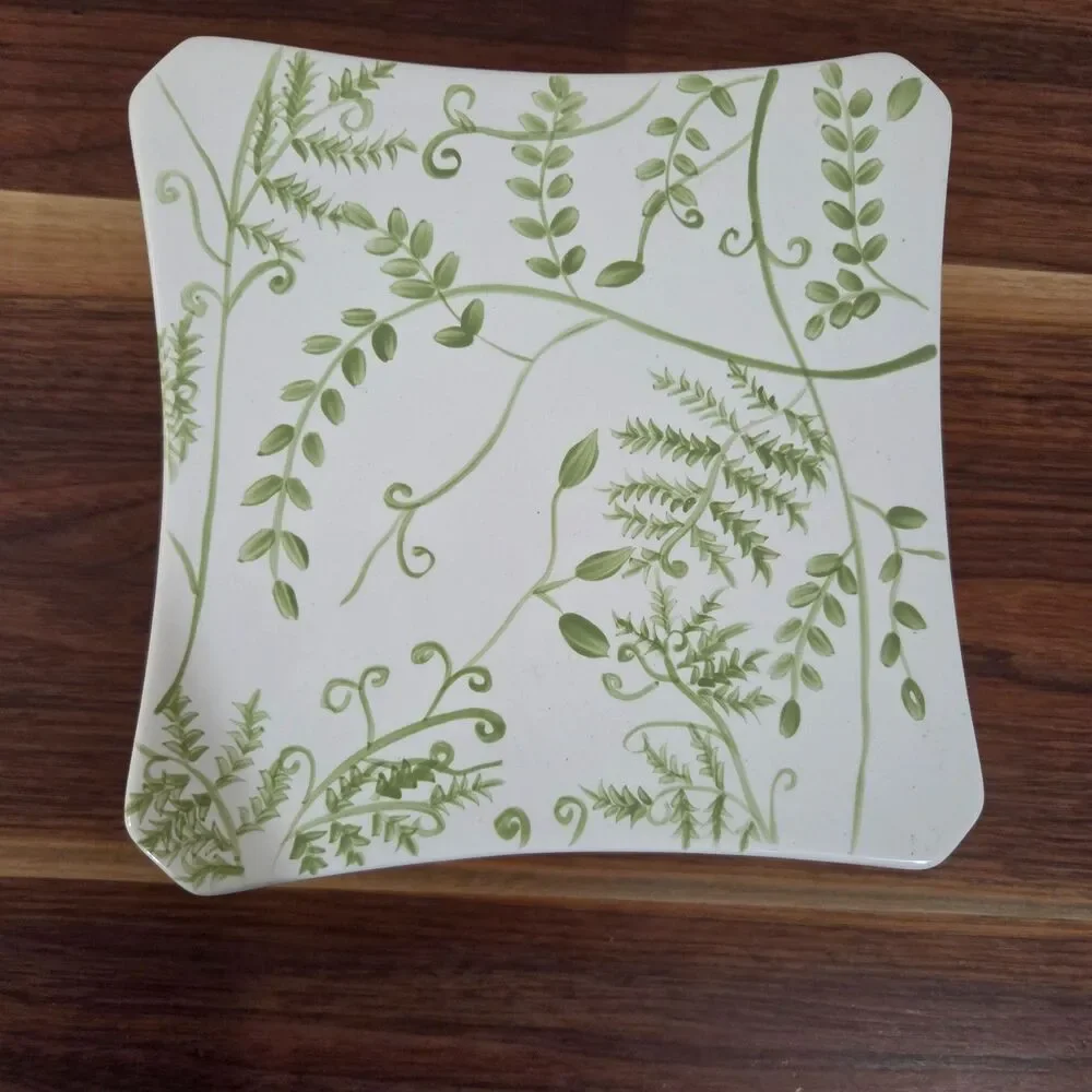 Vintage Bath & Body Works Floral Pedestal Candle Holder 7x7